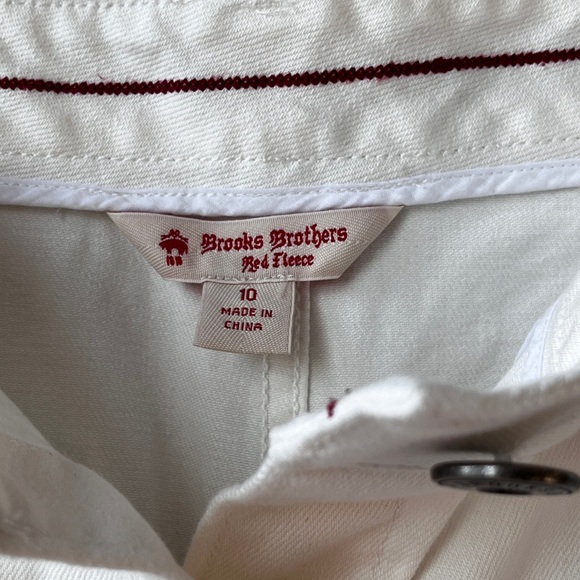 Brooks Brothers White Button down Denim Skirt - high waisted - Picture 6 of 8